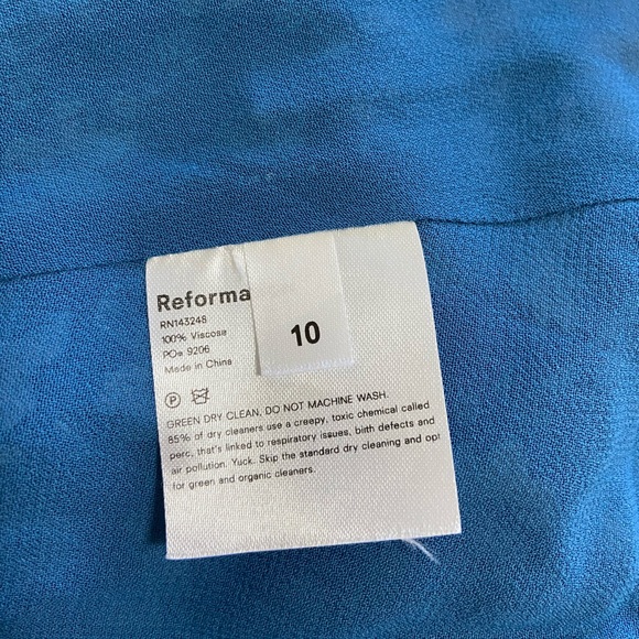 NWT Reformation Dietrich Midi Dress in Raquel - Picture 7 of 7